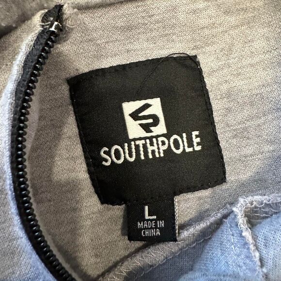 Southpole Men's Grey Zip Up Hoodie - Picture 3 of 4
